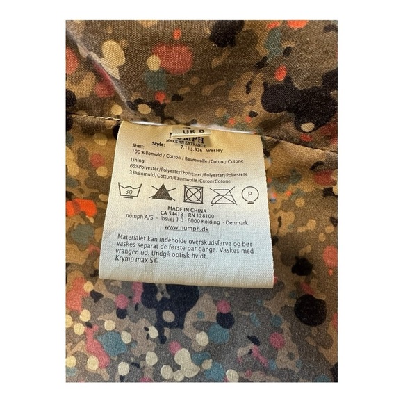 Numph Trench Style Jacket Hooded Button Front Cinched Waist - Size UK 8 / Small - Picture 7 of 16